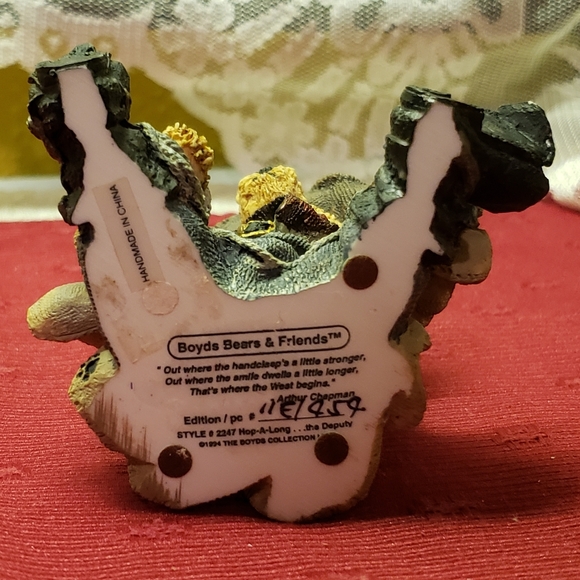 Vtg 94 Boyd's Bears Hop A Long The Deputy The West - Picture 6 of 7